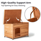 TAKUKA Outdoor Wooden Dog House for Small Medium Large Sized Dogs，Extra Waterproof Durable Dog Kennel with Wooden Floor for Garden Backyard Farm (34" TAKUKA