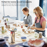 ARTEZA Pottery Tools & Clay Sculpting Tools, Set of 22 Pieces in PET Storage Tube, for Clay, Pottery, Ceramics Artwork & Holiday Crafts ARTEZA