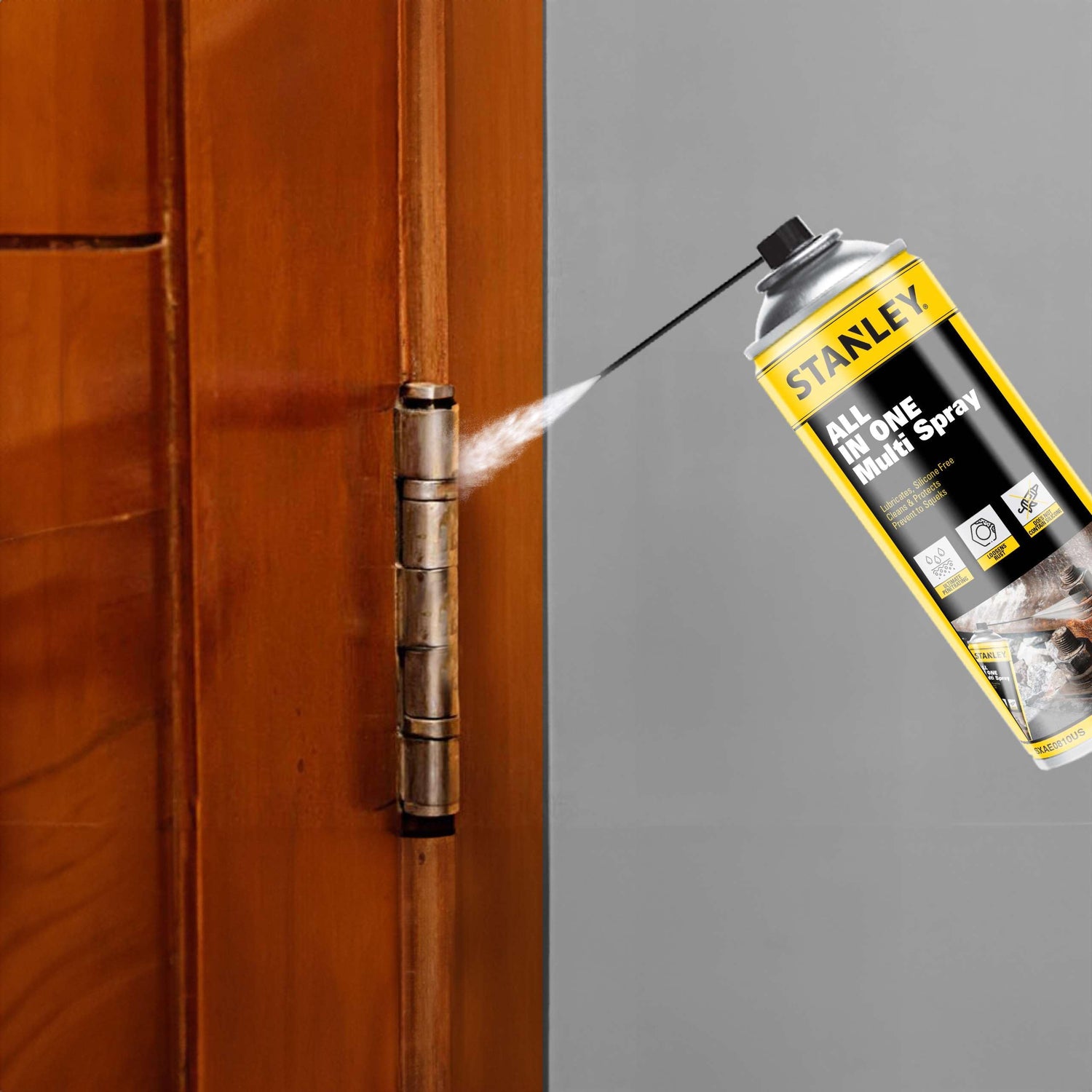 STANLEY Corrosion Inhibitor Spray - Rust Remover&Cleaner Aerosol - Versatile Rust Prevention Spray for Garage, RV, Woodworking, Power Tools - 11 Oz, STANLEY