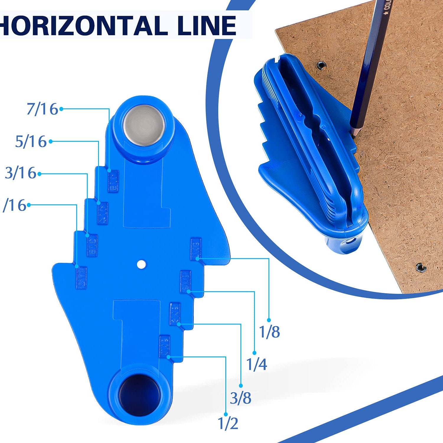 4 Pieces Center Scriber Center Marking Tool Line Scriber Woodworking Offset Marking Center Finder Wood Scribe Marking Gauge Line Positioning Frienda