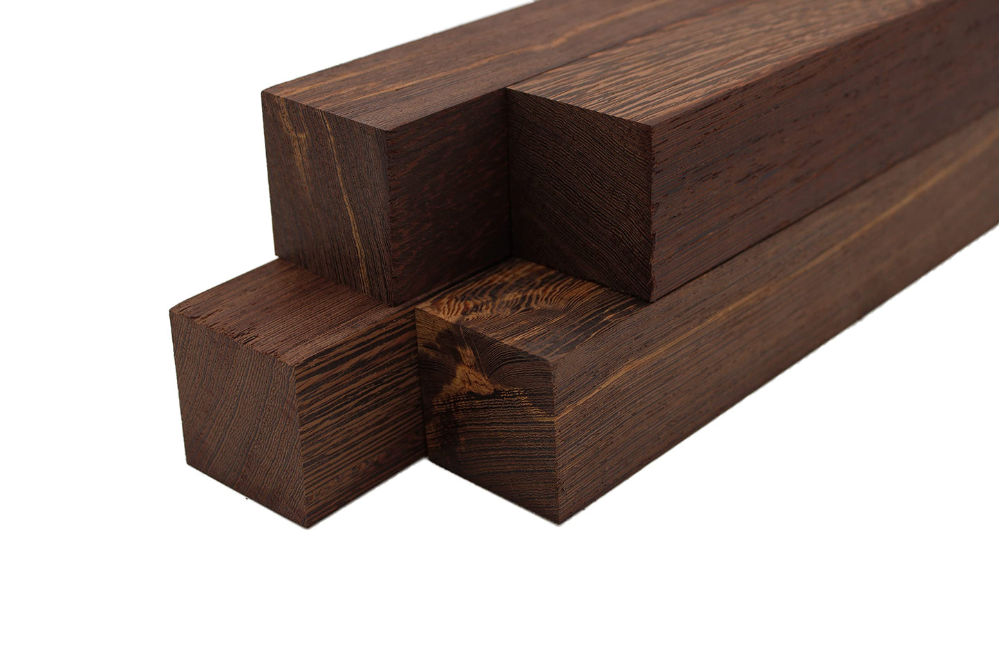 Wenge Lumber Turning Blanks 2" x 2" (4 Pcs) (2" x 2" x 18")
