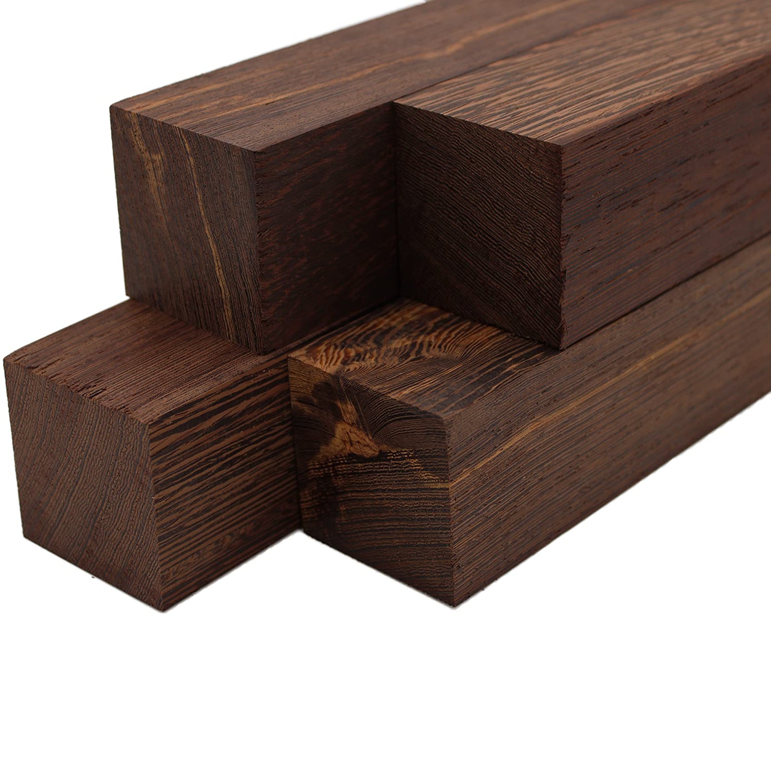 Wenge Lumber Turning Blanks 2" x 2" (4 Pcs) (2" x 2" x 12") Barrington Hardwoods