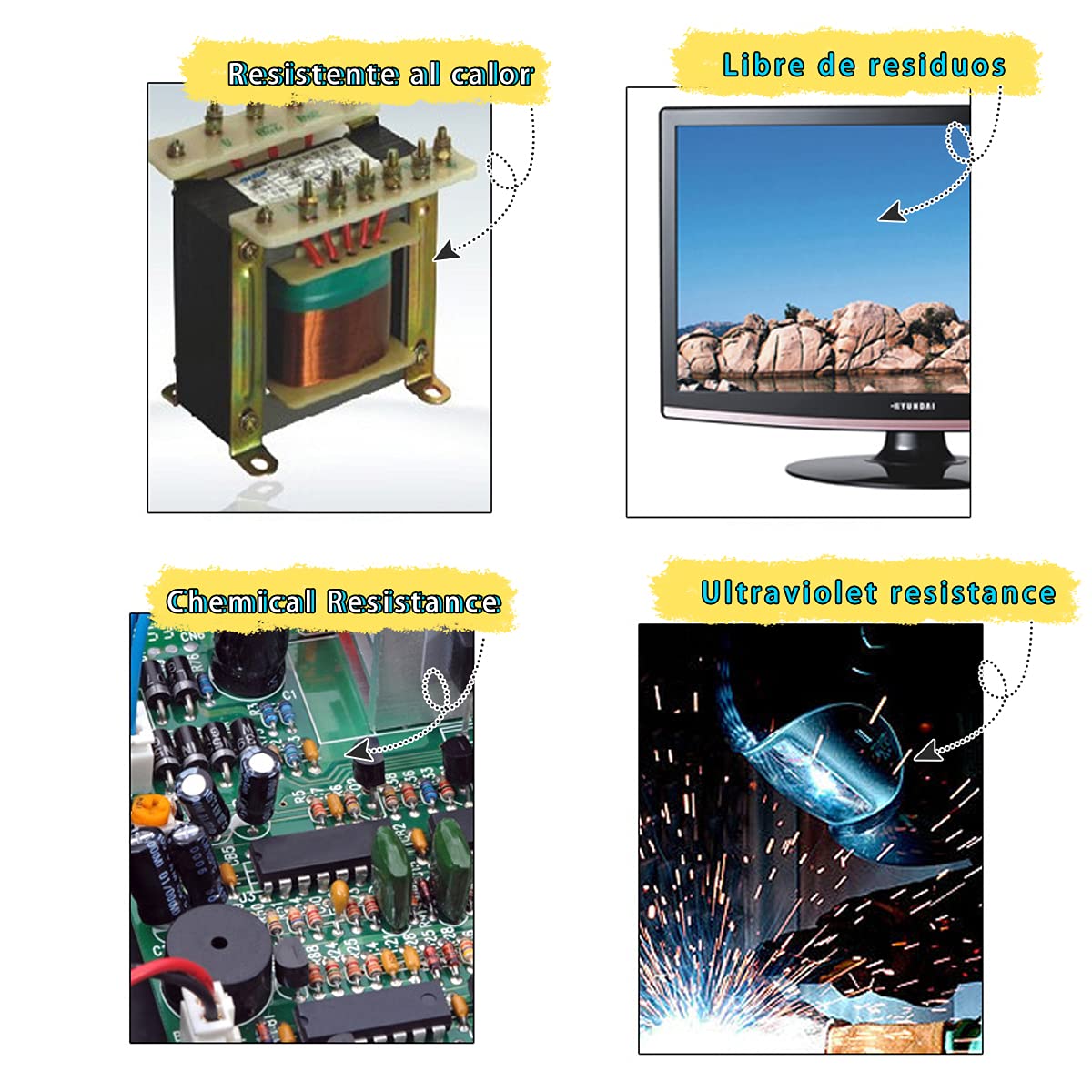MYJOR Resin Tape, Epoxy Resin Tape, 2 in x 108 FT, Used for epoxy molding, Silicone Adhesive, Acid and Alkali Resistance, Easy Release, no Residue MYJOR