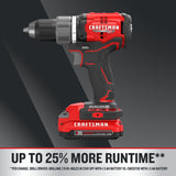 CRAFTSMAN V20 RP Cordless Drill and Impact Driver, Power Tool Combo Kit, 2 Batteries and Charger Included (CMCK211C2) Craftsman