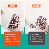 YRYM HT Transfer Tape for Vinyl -12" x 12 FT w/Red Alignment Grid Transfer Paper, Medium Tack Vinyl Transfer Tape for Adhesive Vinyl for Cricut Signs YRYM HT