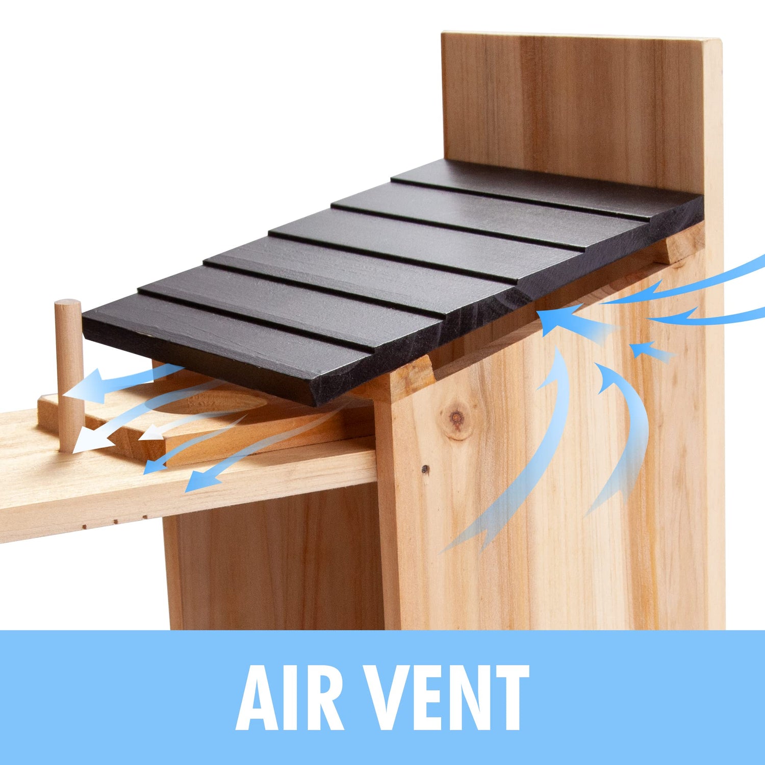 CARTMAN Cedar Blue Bird Box House, Wood Bird Houses for Outside, Hummingbird House for Outside Clearance Garden Country Cottages, 2PK CARTMAN