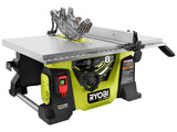 RYOBI ONE+ HP 18V Brushless Cordless 8-1/4 in. Compact Portable Jobsite Table Saw Kit with (2) 4.0 Ah Batteries and Charger RYOBI