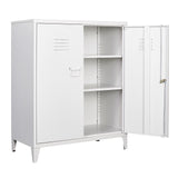 SISESOL Storage Cabinet with Doors and Shelves,40" Metal Storage Cabinet with Lock Door Adjustable Shelf,File Cabinet for Office Storage Cabinet, SISESOL
