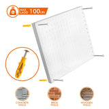 Heavy Duty Metal Pegboard Organizer - Wall Storage Steel Peg Board Panels Set 1/4 inch Round Holes 17"x13" 4 Pack Garage Craft Tool Display Hanging G.CORE