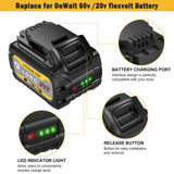DCB609 60V/20V Replace for DEWALT Battery 9.0AH, Compatible with DeWalt 20V/60V Power Tools and DeWalt 20v 60v Battery Chargers Simple Plus+