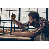 Zabiki Measuring Tape Measure, 25 Ft Easy to Read Decimal Retractable Dual Side Ruler with Metric and Inches, for Surveyors, Engineers and Zabiki