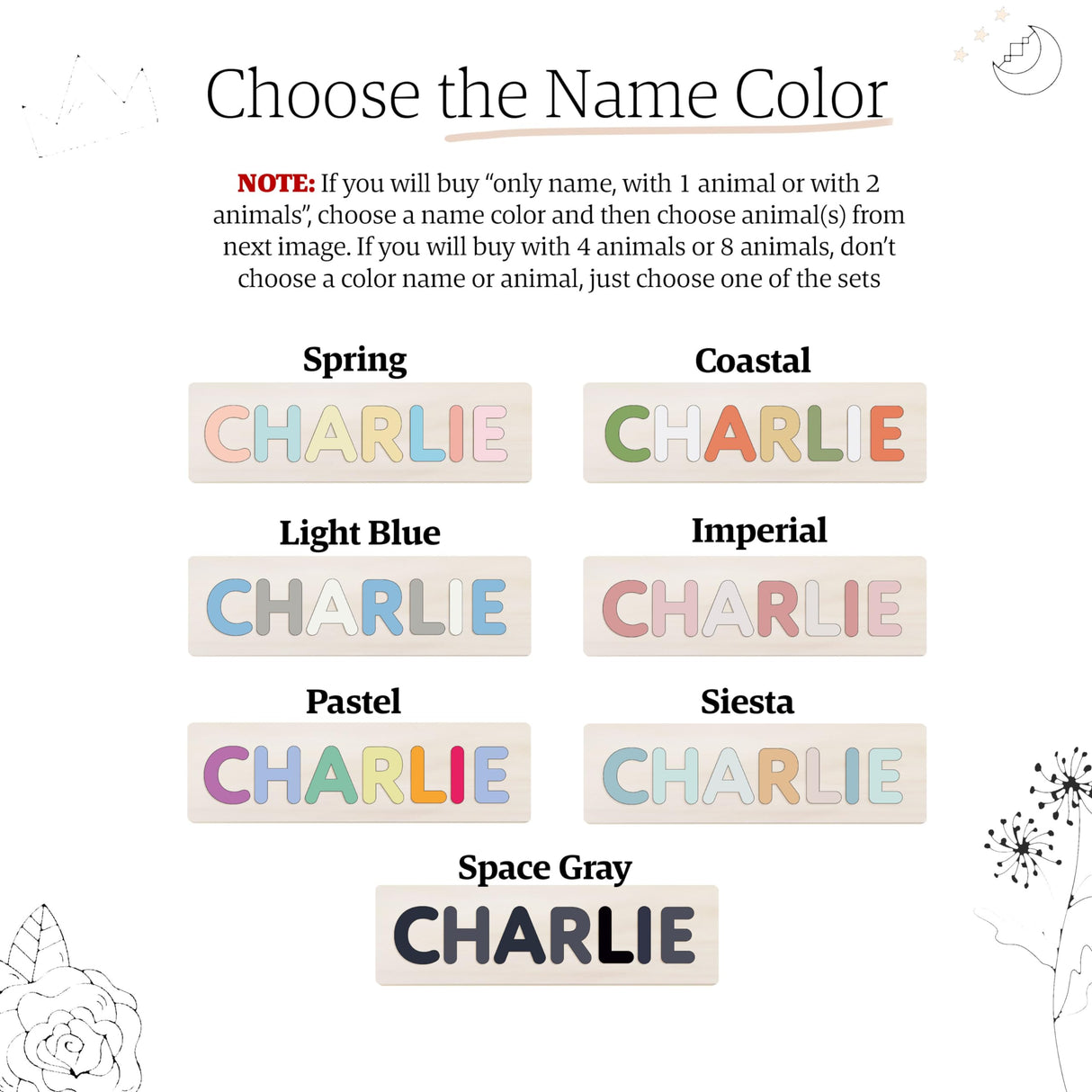 Animals Wooden Name Puzzle | Busy Board Puzzle | Toddler Toys | Baby Girl Gifts | Gift for Kids | Baby First Easter Present | Birthday Gift Zuzu Puzzle