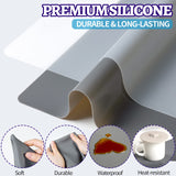 LEORBO Silicone Mat, 2 Pack Silicone Mats for Resin, 15.7"x 11.7" Silicone Sheets for Resin Molds, Silicone Mats for Crafts, Resin Paint Clay Mat, LEOBRO