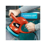 BLACK+DECKER Buffer Polisher, 6 inch Orbital Car Polisher, with Wool or Foam Bonnets (WP900) Black & Decker