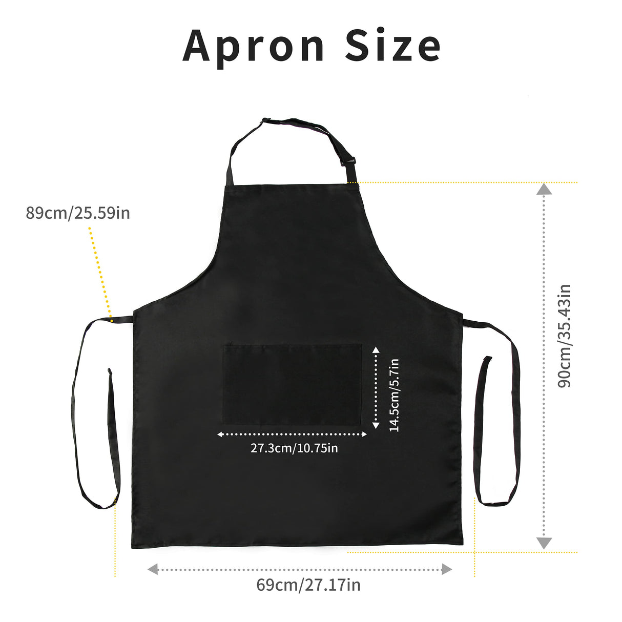 Tosewever 2 Pack Adjustable Bib Apron, Waterdrop Resistant Aprons with 2 Pockets Cooking Kitchen Restaurant Aprons for Women Men Chef, BBQ Drawing Tosewever