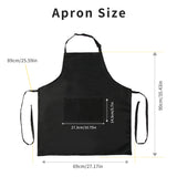 Tosewever 2 Pack Adjustable Bib Apron, Waterdrop Resistant Aprons with 2 Pockets Cooking Kitchen Restaurant Aprons for Women Men Chef, BBQ Drawing Tosewever