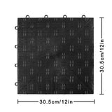 VEVOR Garage Floor, Durable Interlocking Floor Tiles, 50 Pack, Non-Slip Diamond Plate Garage Tiles, Support up to 55,000 lbs for Car Garage, VEVOR