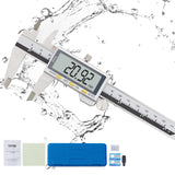 VEVOR Digital Caliper, Calipers Measuring Tool 0-6", Electronic Micrometer Caliper with Large LCD Screen, IP54 Waterproof & 4 Measurement Modes, Inch VEVOR