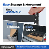 HOMEDANT 5 Tier Laminated Metal Shelving Unit Adjustable Garage Storage Utility Rack Heavy Duty Shelves Organization Multipurpose Shelf Warehouse HOMEDANT