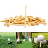 SHKIBY 280 Pack Professional Bamboo Golf Tees 2-3/4 Inch - Stronger Than Wooden Golf Tee Biodegradable & Less Friction SHKIBY