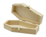 Creative Hobbies Pack of 6 - Small Unfinished Wood Funeral Coffins, 6-Inch - Perfect for Halloween, Goth Decor, and Pet Memorials Creative Hobbies