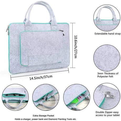 YYFQ Light Box Handheld Felt Bag Compatible with A4 Diamond Painting Light Board Storage Bag Diamond Painting Tools and Accessories YYFQ
