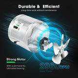 VIVOSUN 6 Inch Inline Duct Fan 240 CFM, HVAC Exhaust Ventilation Fan with Low Noise for Basements, Bathrooms, Kitchens and Attics, Silver VIVOSUN