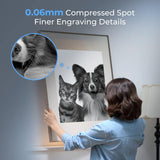 Creality Laser Engraver Machine 10W Output Power, 72W DIY Laser Engraving Machine 0.06mm High Precision Laser Cutter and Engraver for Wood and Metal, Creality