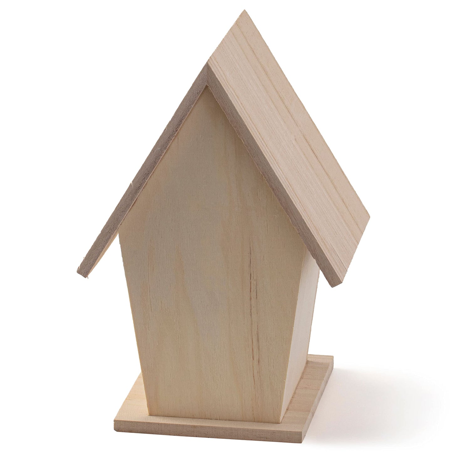 8.5" Wood Birdhouse by Make Market - Unfinished Birdhouse Made of 100% Wood, Outdoor Nesting Boxes - Bulk 8 Pack