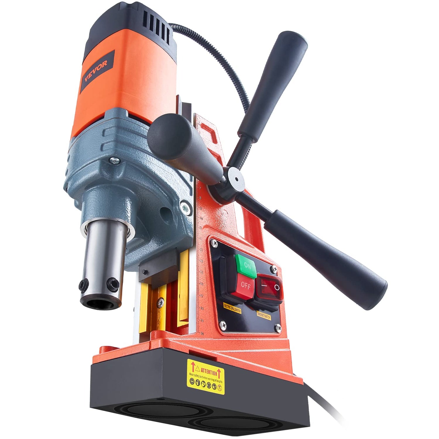 VEVOR Mag Drill Press, 1300W 1.57" Boring Diameter, 2922lbf Power Portable Magnetic Drill, 810 PRM, Electric Drilling Machine for Metal Surface, VEVOR