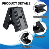 Gisafai 4 Pieces Steel Sawhorse Brackets with 220lb / 100kg Capacity (One Pair), Easy to Use Saw Horses Brackets Metal Brackets for Compact Storage, Gisafai