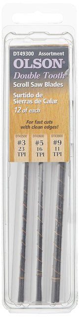 OLSON SAW DT49300 Double Tooth Scroll Saw Blade Olson