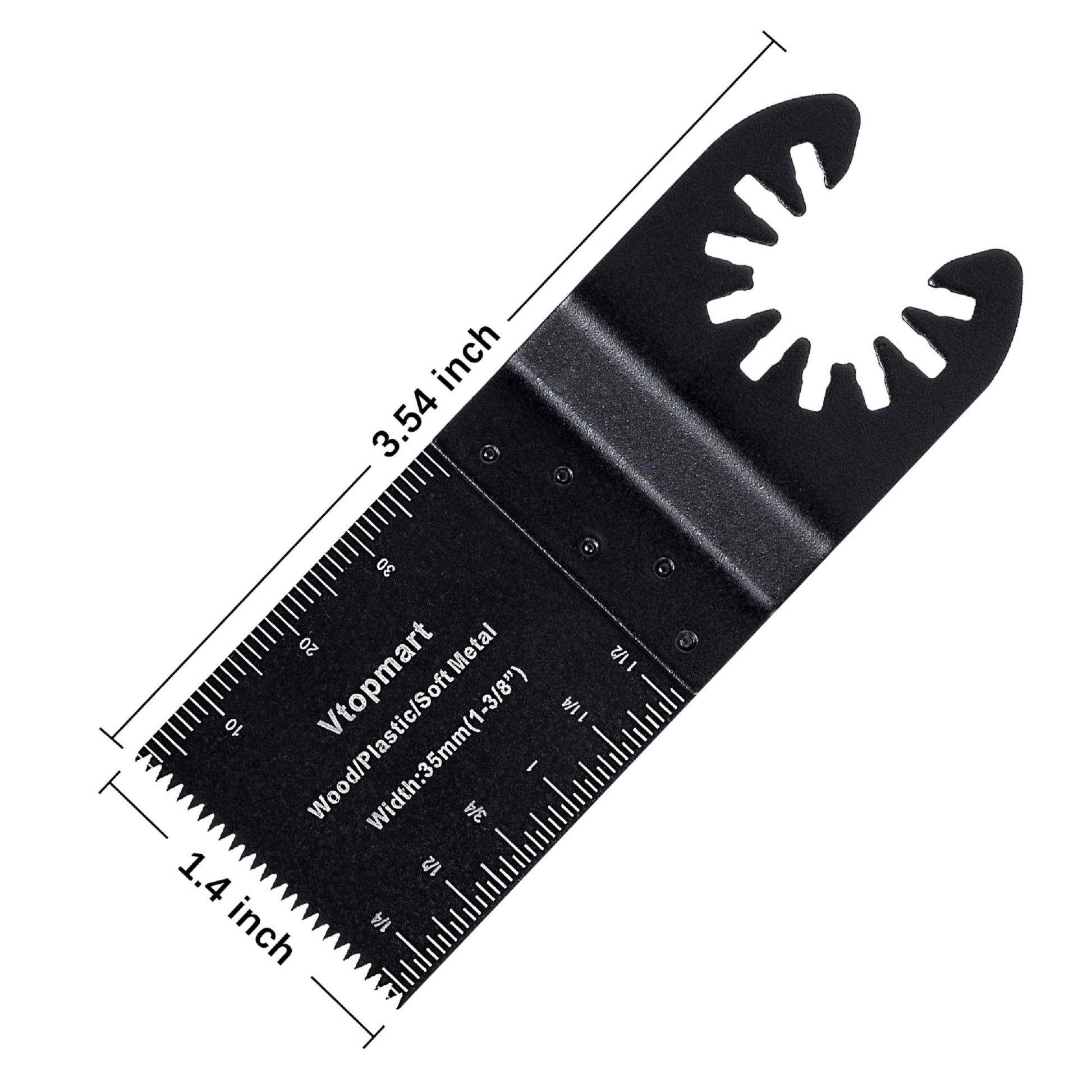 Vtopmart 50 Wood Oscillating Multitool Quick Release Saw Blades Compatible with Fein Multimaster Porter Cable Black & Decker Bosch Craftsman Ridgid - WoodArtSupply