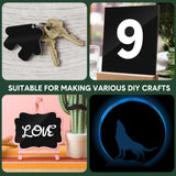 Suzile 50 Pcs Black Acrylic Sheet 3.9 x 3.9 in Acrylic Sheets 1/8 Thick Cut to Size Acrylic Sheets Opaque Polycarbonate Sheet Acrylic for Laser Suzile