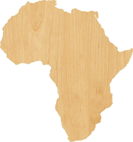 Africa #0006 Laser Cut Out Wood Shape Craft Supply - Woodcraft -Thickness:1/8 Inch - Size:6" - WoodArtSupply