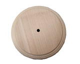 B&P Lamp® Modern Style Unfinished Wooden Lamp Base, 6 Inch Top by 7 1/2 Inch Bottom by 1 1/4 Inch Height B&P Lamp