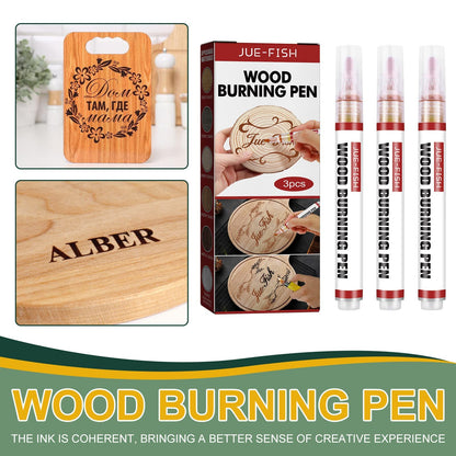 Yo Jesifafa 18pcs Wood Burning Pen for DIY Wood Painting,Heat Sensitive Marker for DIY Projects Easy Use Wood Burning Scorch Pen Personalized