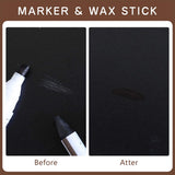 DEWEL Furniture Markers Touch Up, Upgrade Wood Furniture Repair Kit, Premium Wood Scratch Repair Markers and Wax Sticks for Wood Stains Scratches DEWEL
