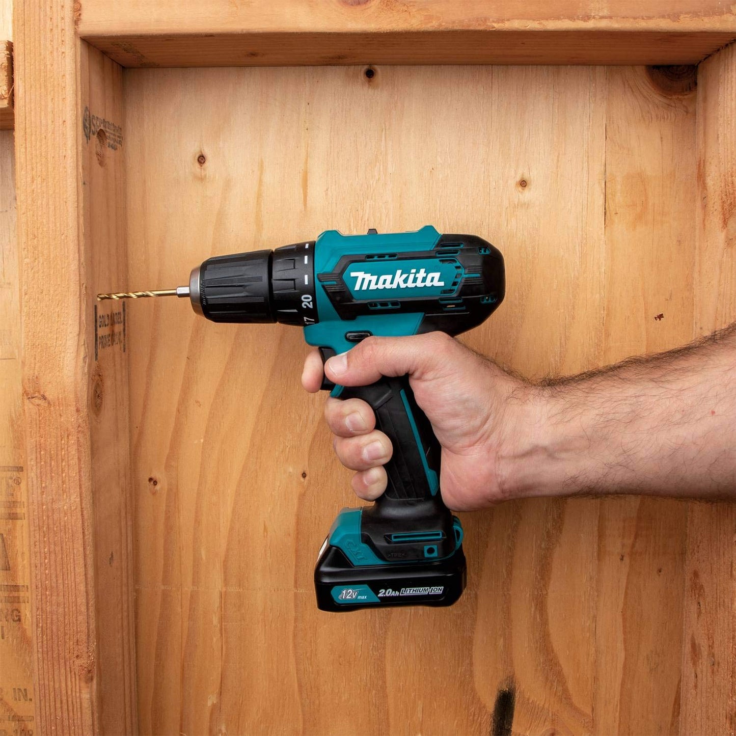 Makita FD09R1 12V max CXT® Lithium-Ion Cordless 3/8" Driver-Drill Kit (2.0Ah) - WoodArtSupply