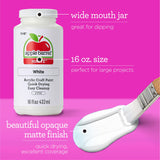 Apple Barrel PROMOABWB Set Featuring 2 White Black Acrylic Paint Colors, 16 Fl Oz (Pack of 2), Multi Apple Barrel