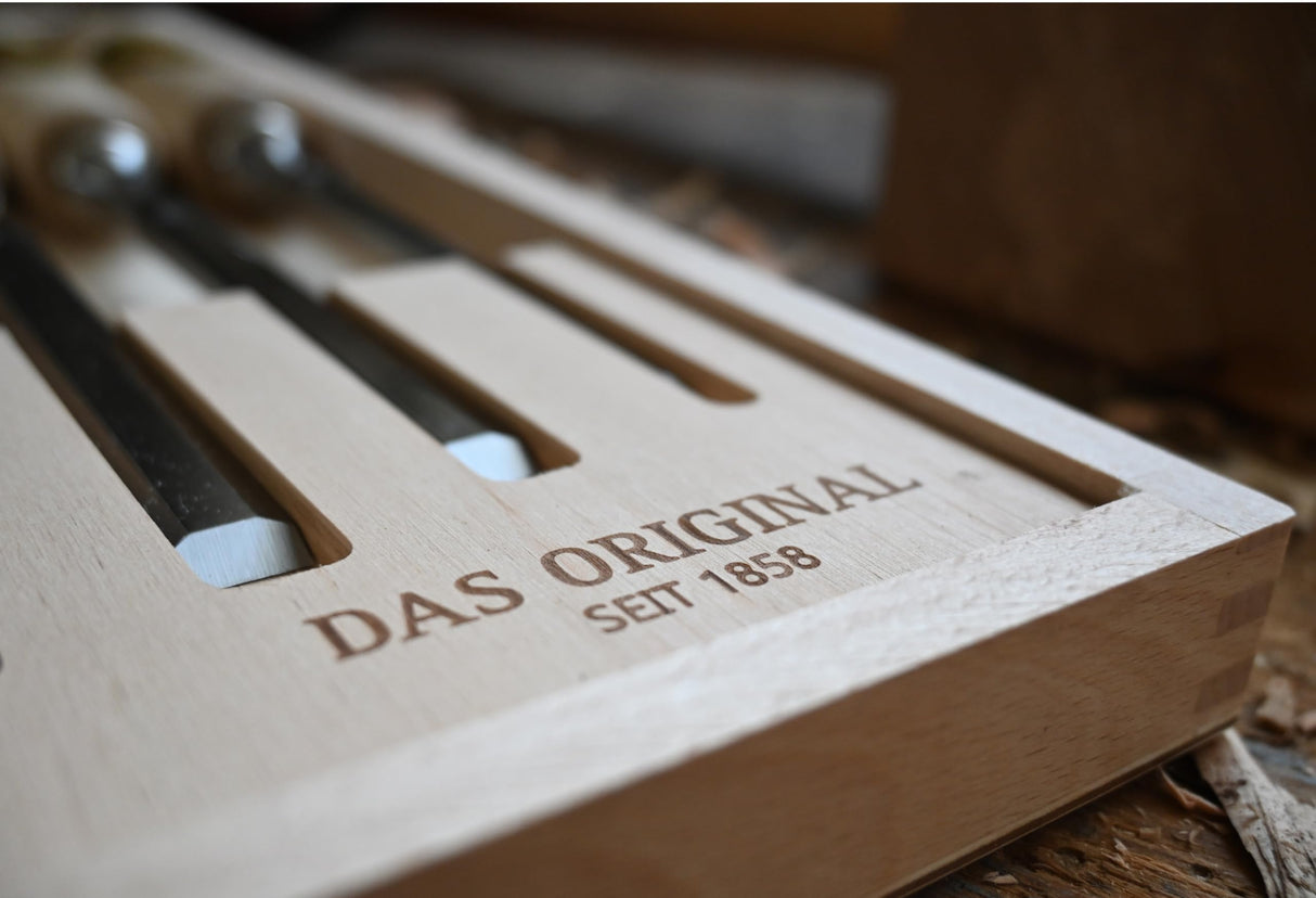 Kirschen 1101000 6-Piece Chisel Set in Wood Box Kirschen