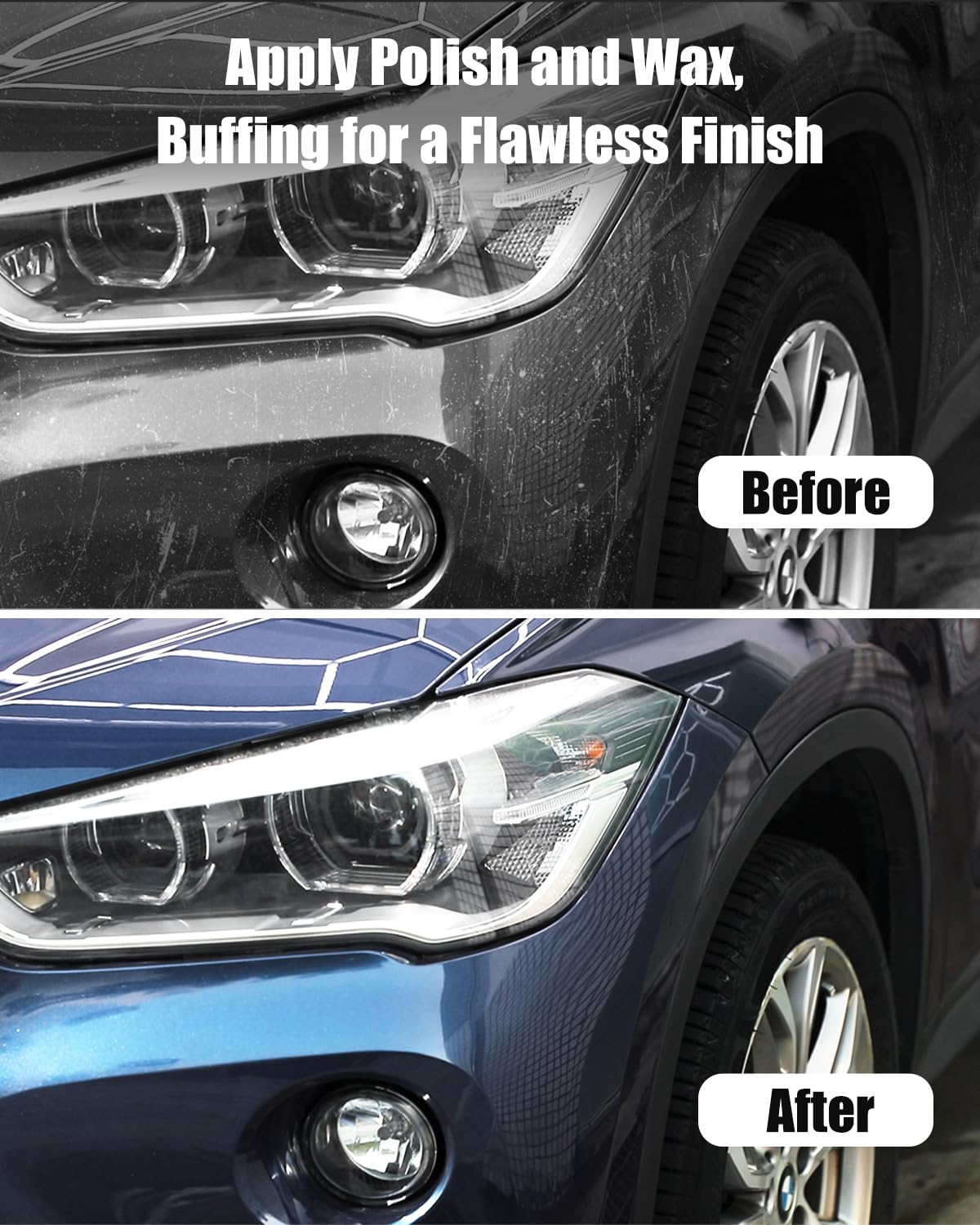 AVID POWER Buffer Polisher, 6-inch Dual Action/DA Polisher for Car Detailing, Random Orbital Car Buffer Polisher Waxer Kit with Variable Speed & 3 AVID POWER