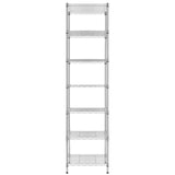 Finnhomy Heavy Duty 7 Tier Wire Shelving, 18x18x72 inches 7 Shelves Storage Rack with Thicken Steel Tube, Pantry Shelves for Storage, Adjustable Finnhomy