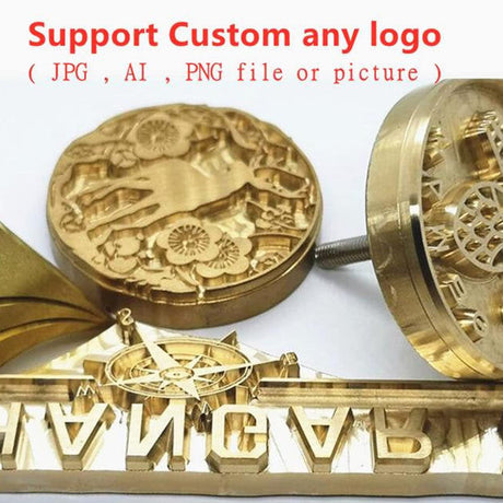 Custom Logo Wood Branding Iron by Arokimi - Leather and BBQ Heat Stamp with Handle (1.5"x1.5") Arokimi