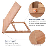 Large Artist Drawing & Sketching Board, 6-Position Adjustable Wood Drafting Table Easel, 24.8"L x 16.5" W (A2) Art Easel for Artist, Beginners, Miratuso