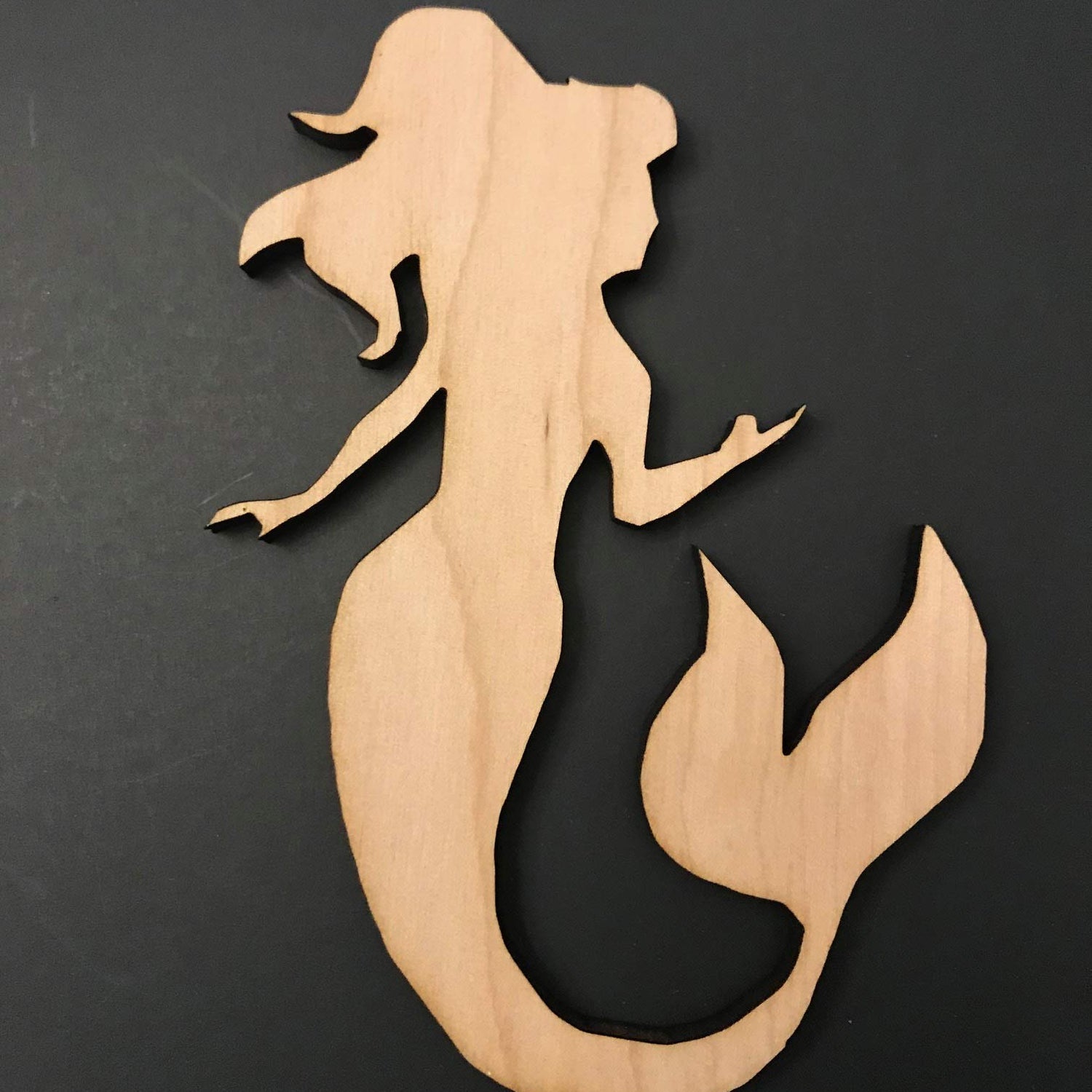 14-Pack Sea Life Beach Ocean Decor Wall Unfinished Wood Cutout Crafts Shapes Cut Outs Sea Turtle, Mermaid, Palm Tree, Texan Wood Crafts