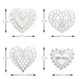 28 Sets Heart Suncatchers for Windows Valentine's Day Suncatcher Craft Kits DIY Window Paint Art Heart Sun Catchers for Classroom Art Craft Mother's Ayhuhra