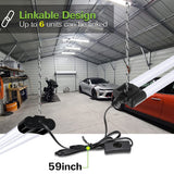 hykolity Linkable LED Shop Light for Garage, 4400lm, 4FT 42W Utility Light Fixture, 5000K Daylight LED Workbench Light W/Plug [250W Equivalent] hykolity