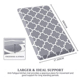 WISELIFE Kitchen Mat and Rugs Cushioned Anti-Fatigue,17.3"x 28",Non Slip Waterproof Ergonomic Comfort Mat for Kitchen, Floor Home, Office, Sink, WISELIFE