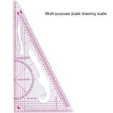 Boao 6 Pieces Sewing Curved Ruler Curved Sewing Rulers Set French Metric Ruler Plastic Sewing Tools Metric Curve Shaped Rulers Making Ruler Kit for Boao